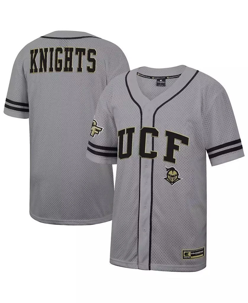 Colosseum Men
s Gray UCF Knights Free Spirited Baseball Jersey