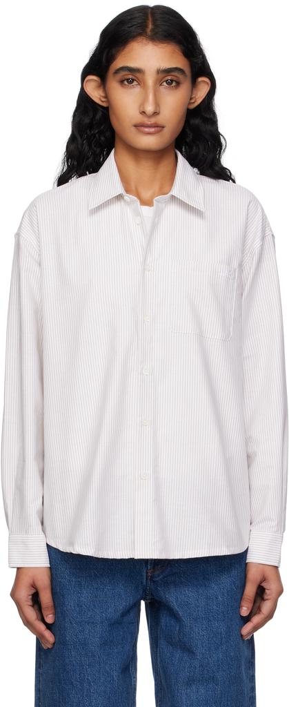Tシャツ・カットソー A.P.C. FW25 White poplin Ondine shirt (COEVDF12626 AAB) A.P.C. WHITE POPLIN ONDINE SHIRT | miinto | REVERSIBLE
