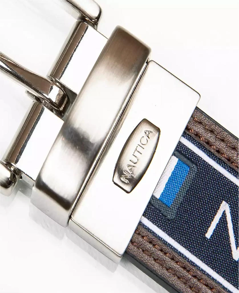 Nautica Men's Reversible Flag Belt 2