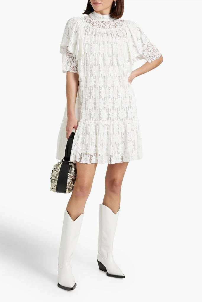 white christmas dresses Venus Floral Poplin Midi Dress | Custard Roses main image 1
