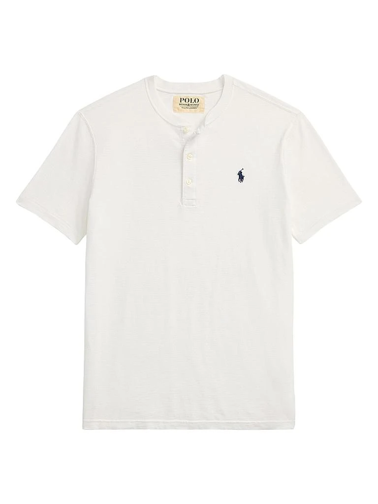 Ralph Lauren Slub Jersey Short-Sleeve Henley Shirt 1