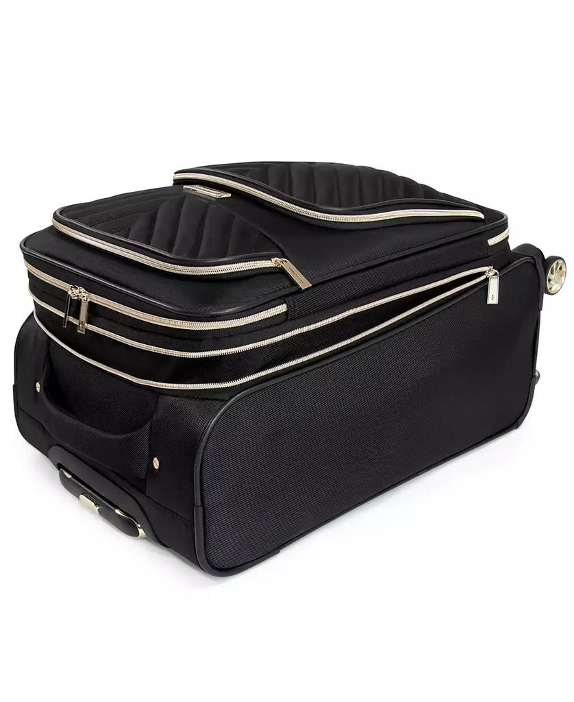 Kenneth Cole Chelsea Softside Chevron Expandable 2pc 20" Carry-On Luggage + Matching 15" Laptop Tote Set 10