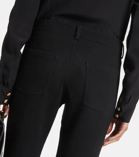 Balmain Virgin wool crêpe bootcut pants 5