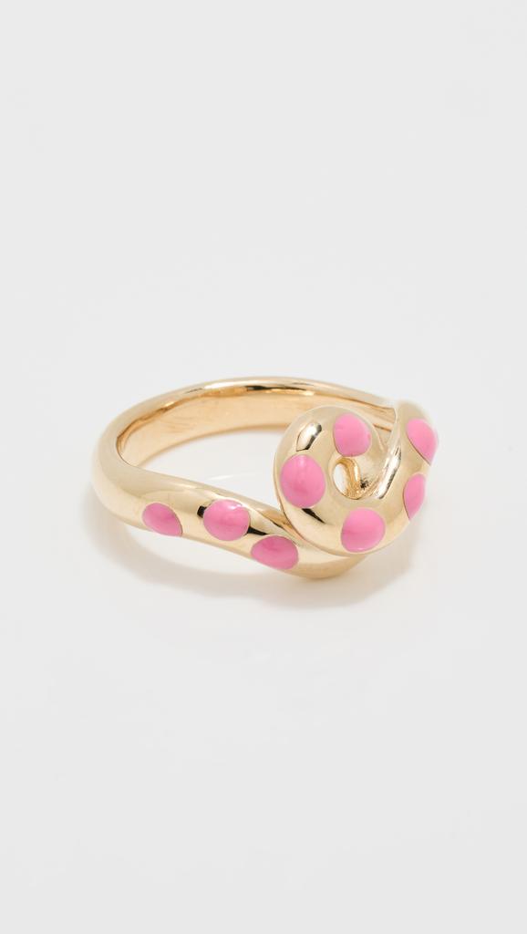Bea Bongiasca Chunky Wave Polka Dots Ring