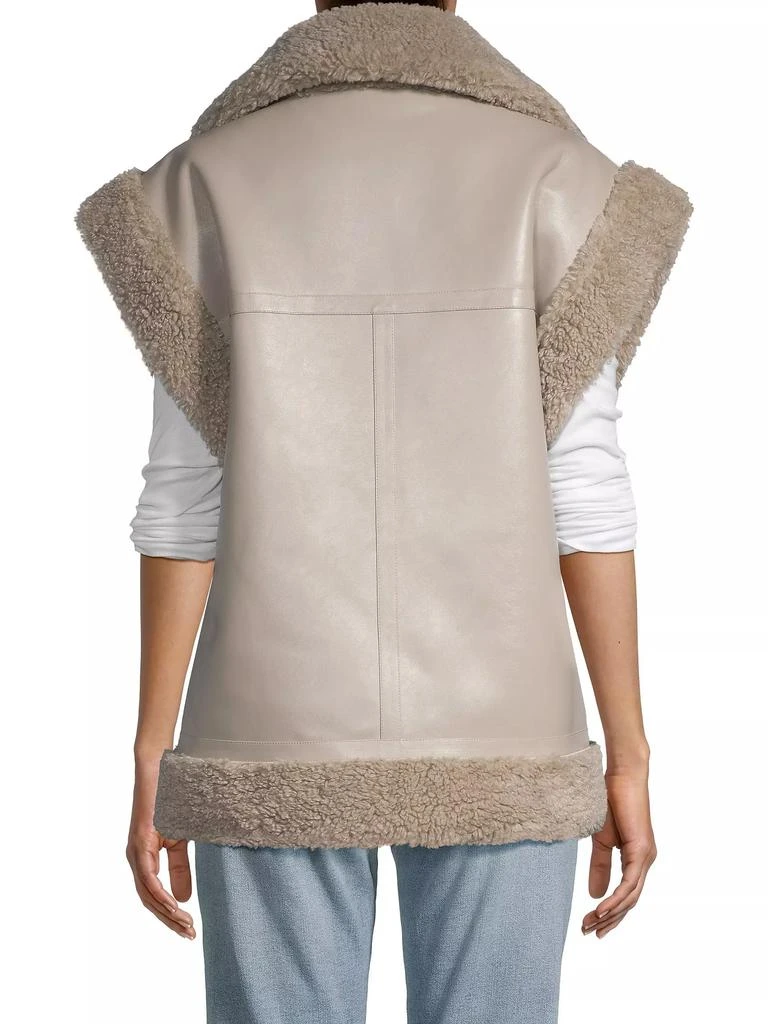 Apparis Jay Faux Leather-&amp;-Suede Moto Vest 5