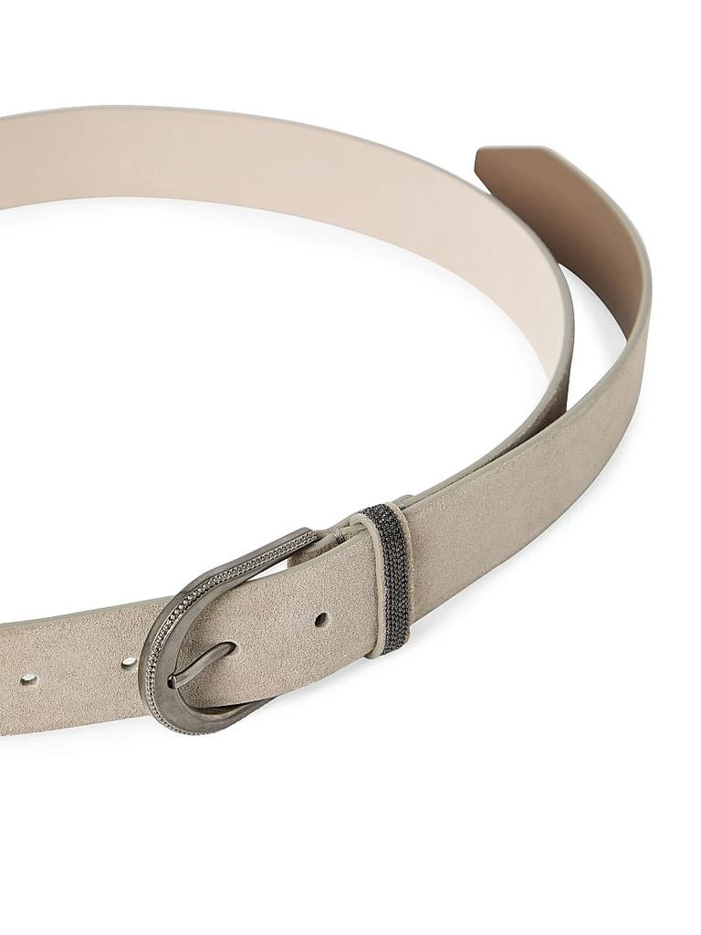 Brunello Cucinelli Suede Belt with Monili 4