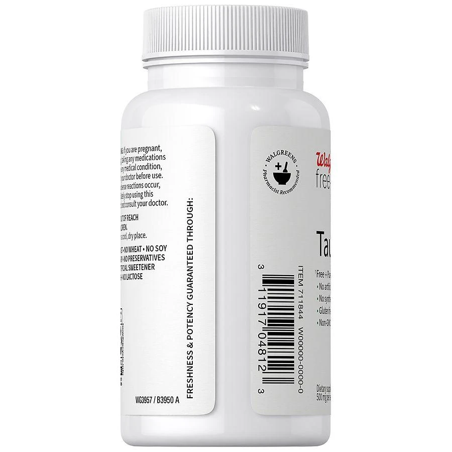 Walgreens Free & Pure Taurine Capsules (60 days) 4