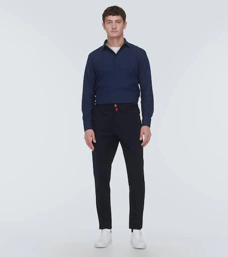 Kiton Cotton jersey straight pants 2