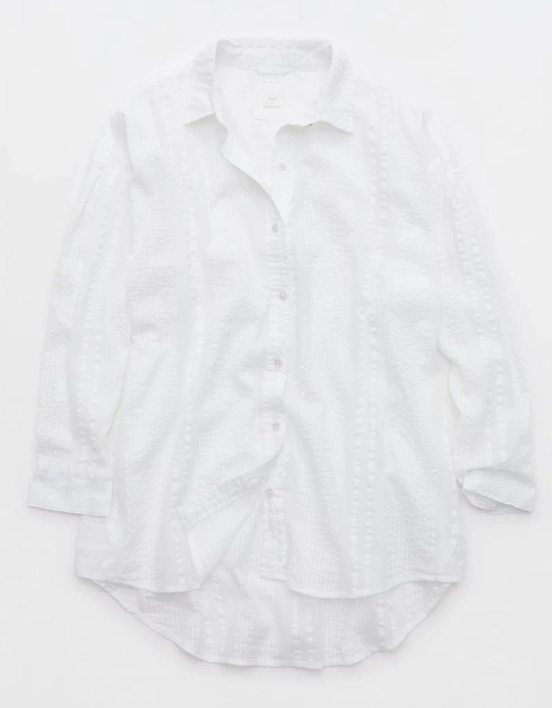 Aerie Aerie Seersucker Coverup Shirt 3