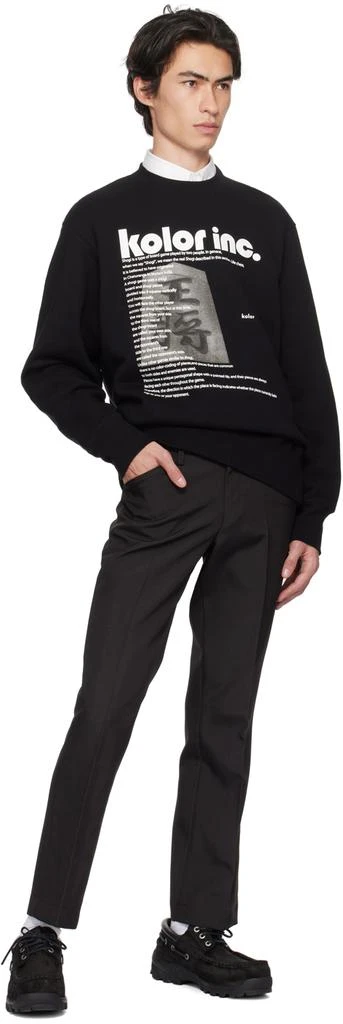 Kolor Black Printed Sweatshirt 4