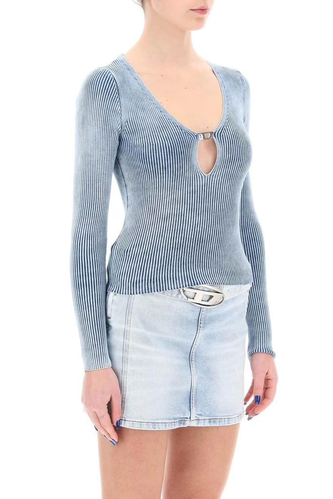 Diesel Diesel m teri ribbed sweater with logo plaque 2