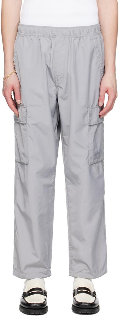 AAPE by A Bathing Ape Gray Patch Cargo Pants