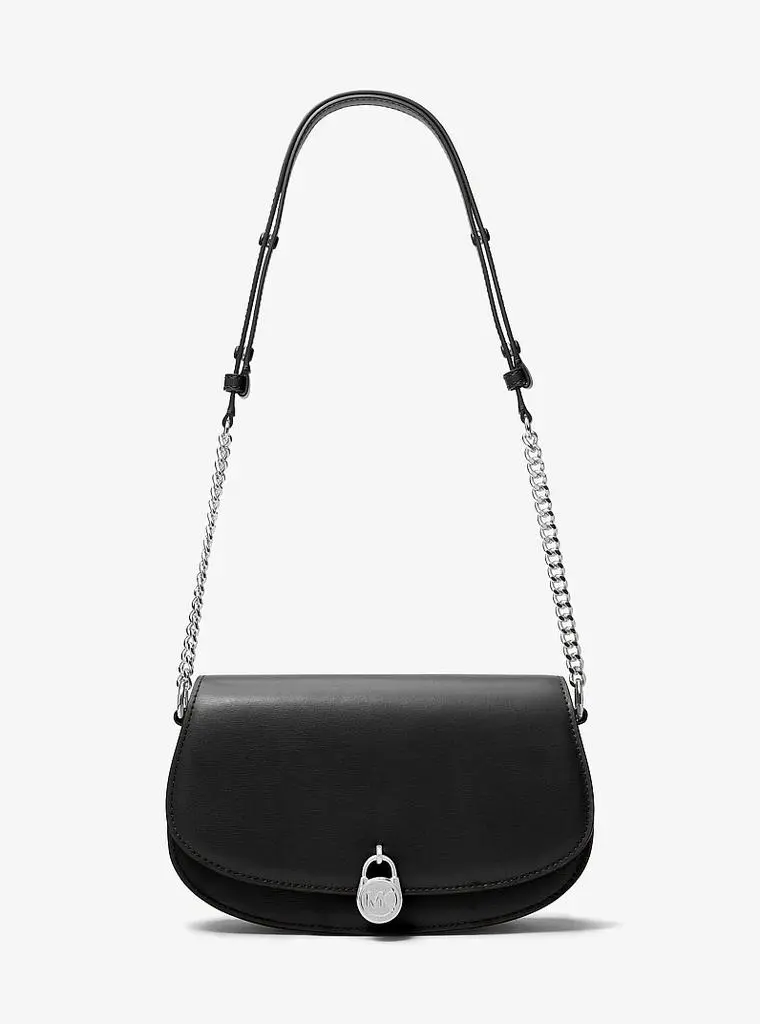 Michael Kors Mila Medium Leather Messenger Bag