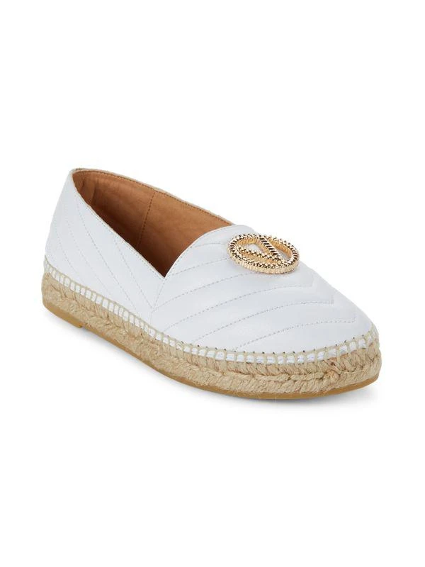 Mario Valentino Guendalina Quilted Leather Espadrille Loafers 2