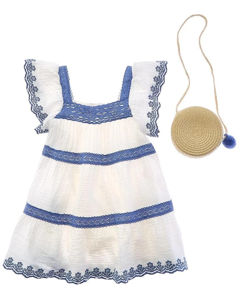 Rachel Zoe 2pc Gauze Dress Set with Bag 1