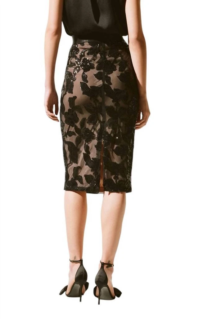 JOSEPH RIBKOFF Joseph Ribkoff - Novelty Sequins Pull-On Skirt 3