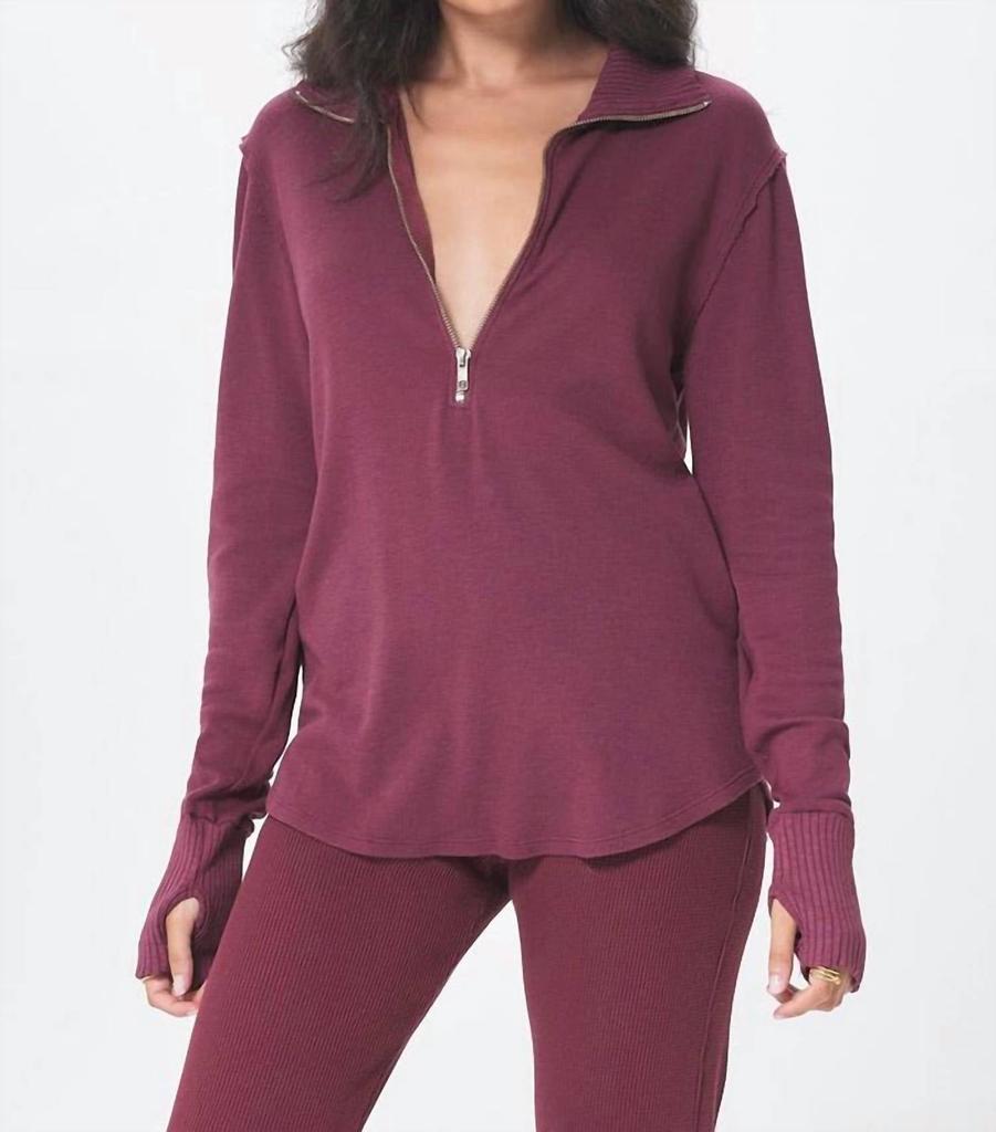 LAmade Lamade - Bonfire Zip Up Turtleneck Top