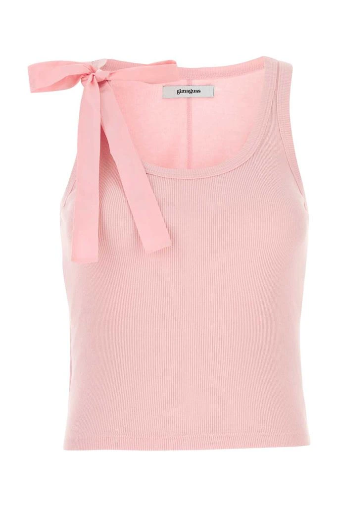 Gimaguas Pink Cotton Bow Tank Top 1