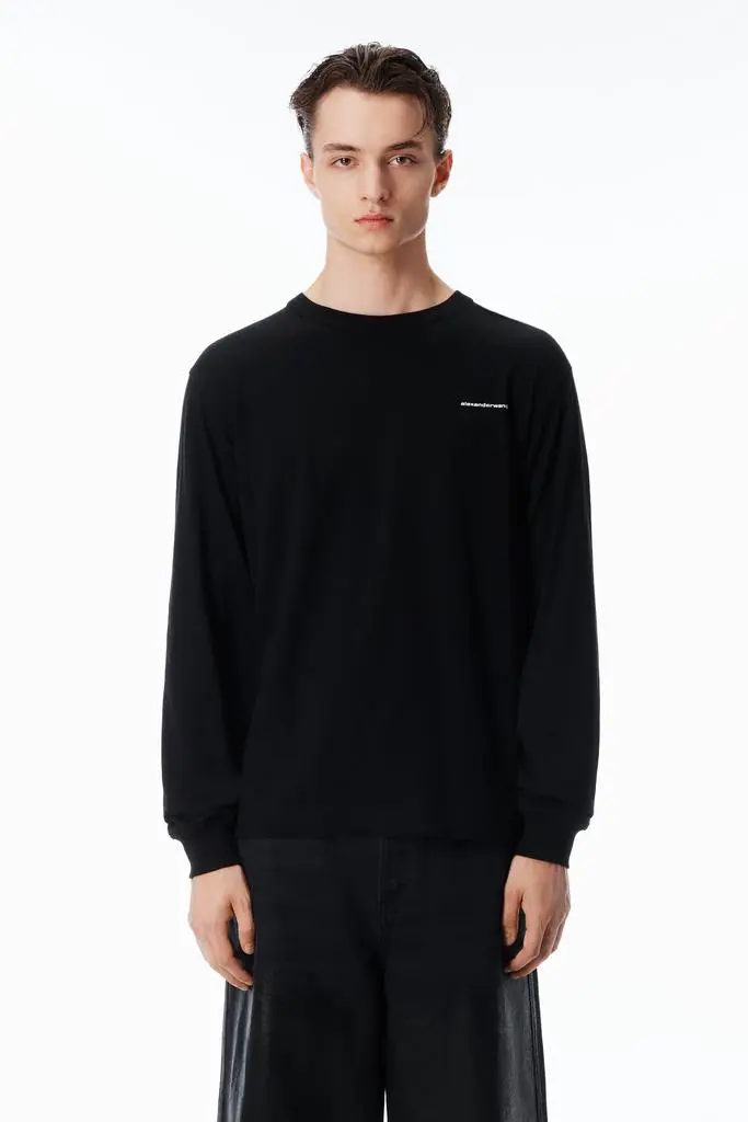 UNISEX LONG SLEEVE TEE IN HIGH TWIST JERSEY