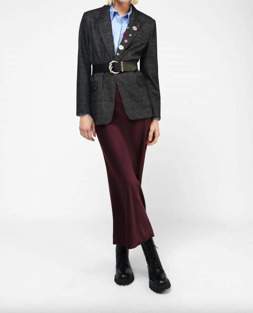 DIXIE Dixie - Clarisa Classic Satin Maxi Skirt 1