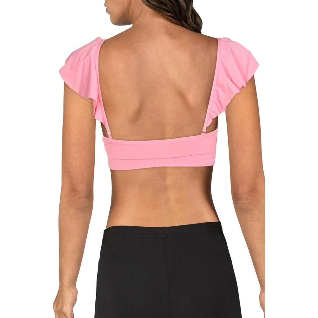 THE BIKINI LAB Womens Bandeau Convertible Swim Top Separates 2