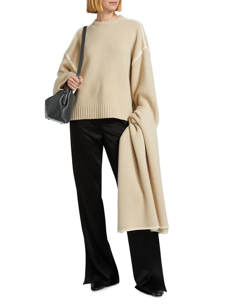 Totême Wool-Cashmere Embroidered Sweater 2
