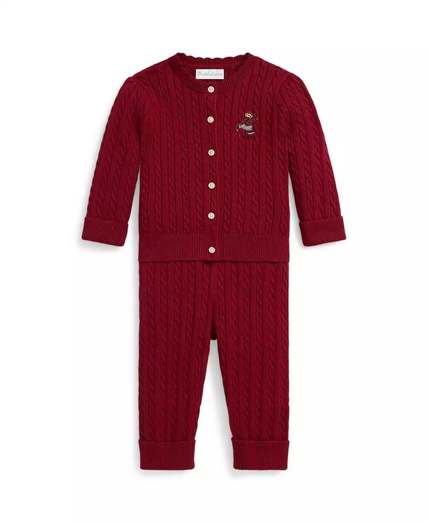 Ralph Lauren Baby Girls Cardigan and Pants, 2-Piece Set 1