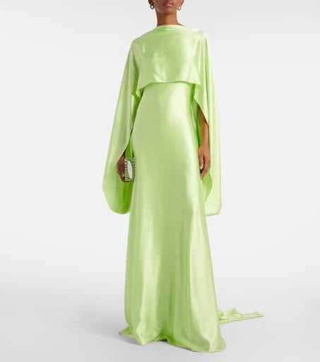 ROKSANDA Caped satin gown 2