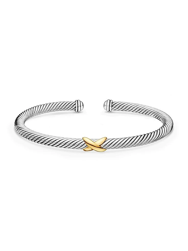 David Yurman X Classic Cable Station Bracelet in Sterling Silver 5