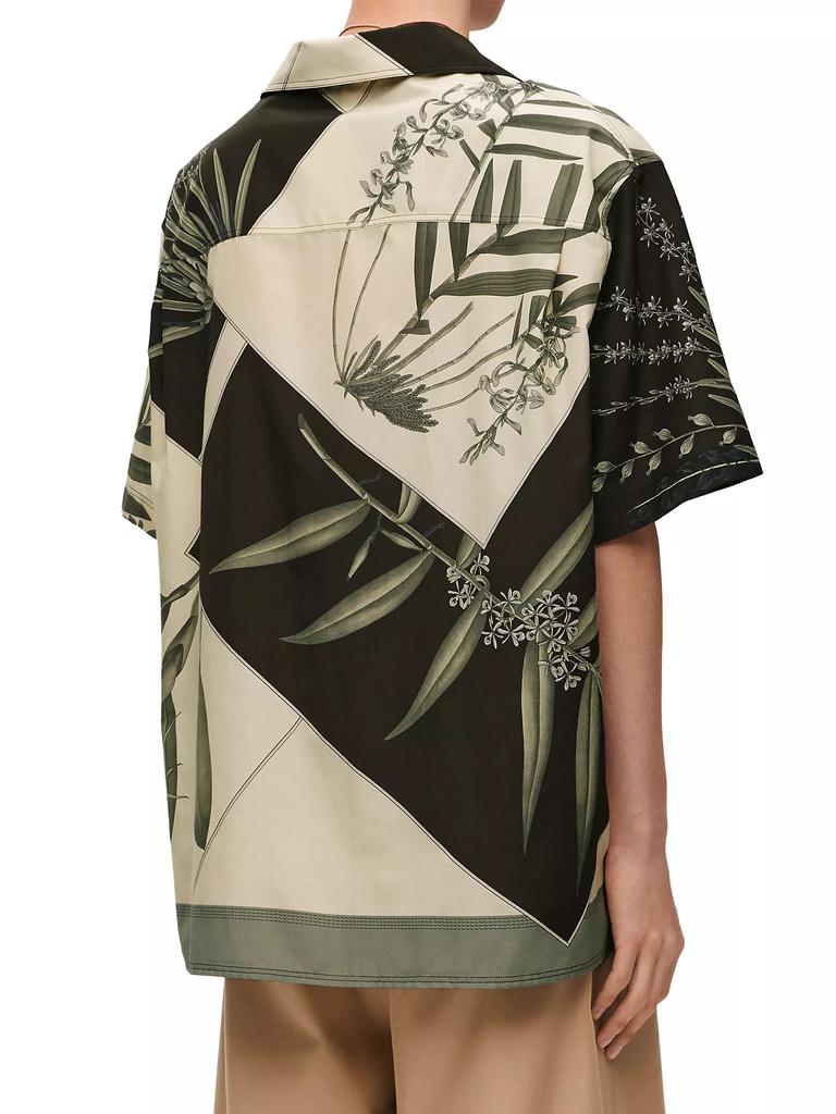 Loewe LOEWE x Paula's Ibiza Graphic Cotton & Silk-Blend Camp