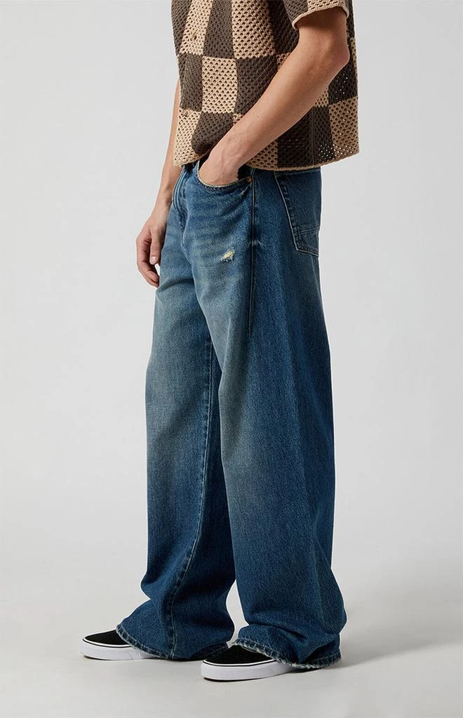 PacSun Blake Extreme Baggy Jeans Medium Blue Wash 3