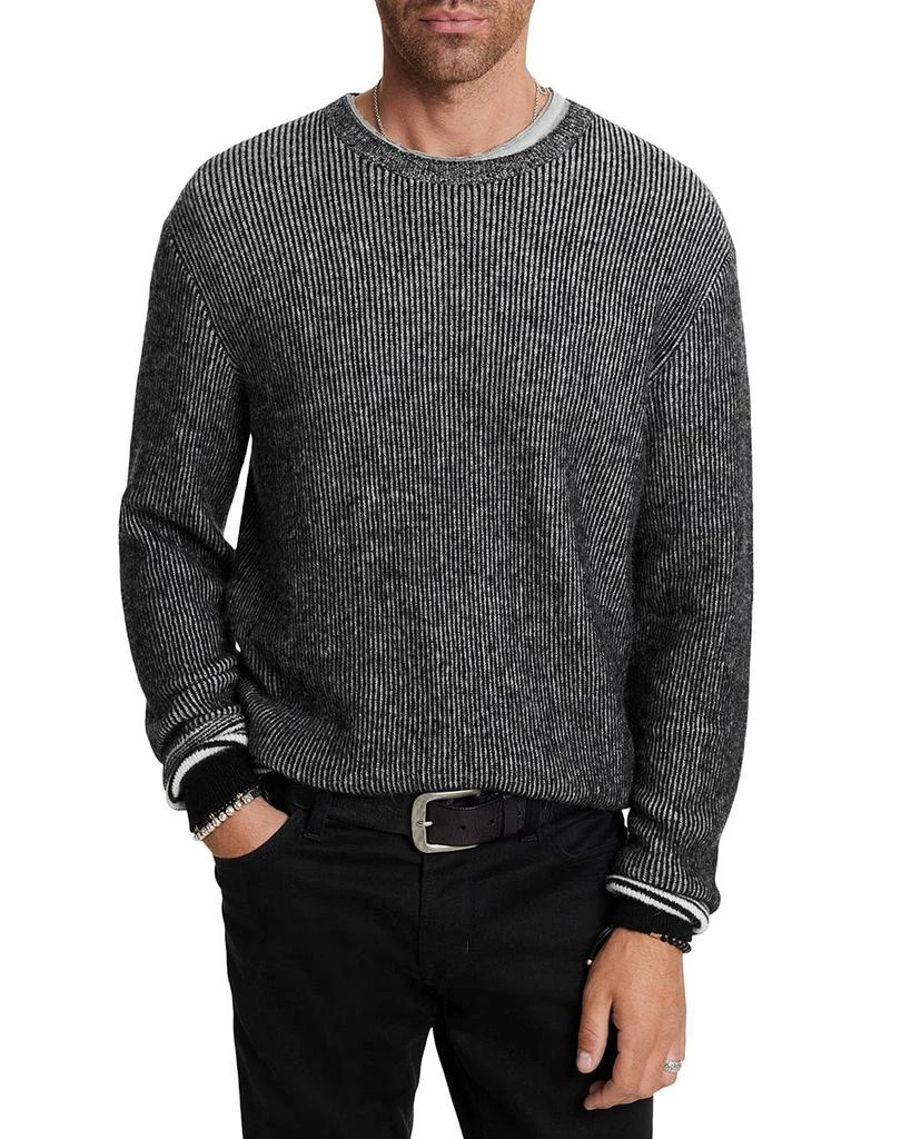 John Varvatos Tomar Regular Fit Ribbed Sweater 1