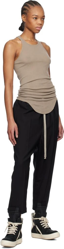 Rick Owens Black & Off-White Hollywood Geobasket Sneakers 5