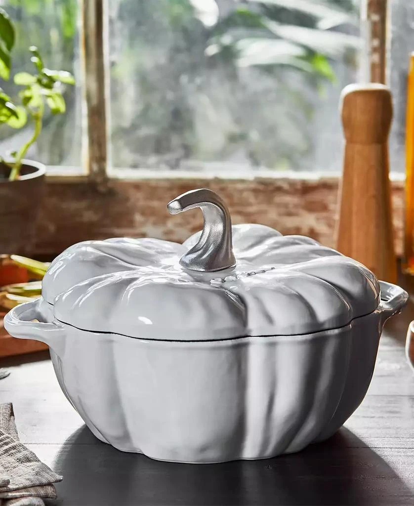 Staub Enameled Cast Iron 3.5-Qt Pumpkin Dutch Oven 5