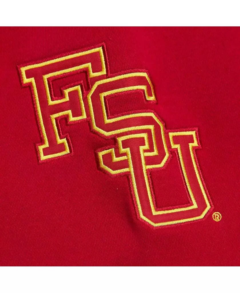 Mitchell 
Ness Men
s Heather Gray Florida State Seminoles Throwback Allover 4.0 Pullover Sweatshirt 4