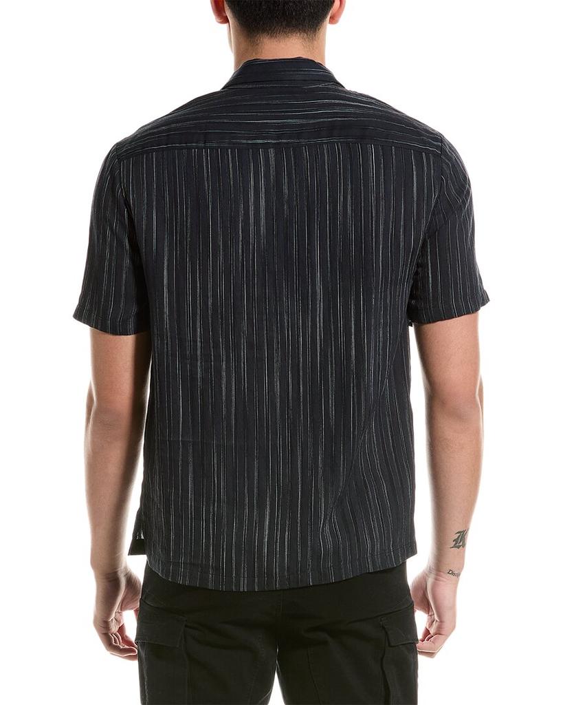 THE KOOPLES The Kooples mens  Jacquard Stripe Shirt, S, Black