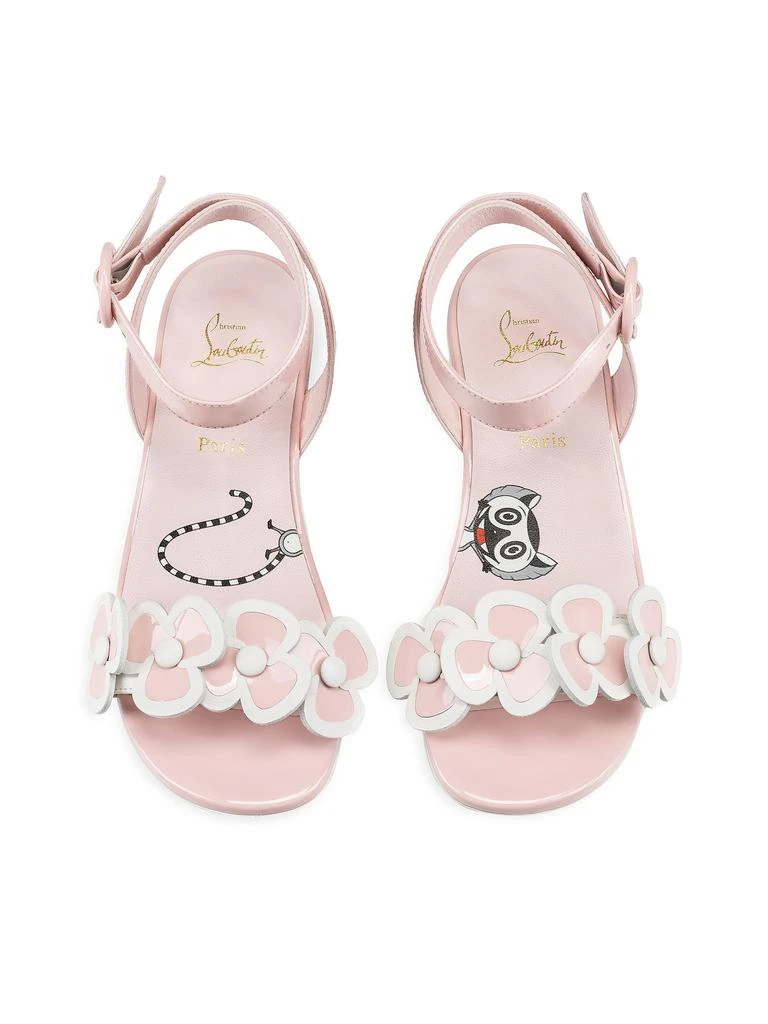 Christian Louboutin Little Girl
s 
Girl
s Pensatoi Flower Sandals 4
