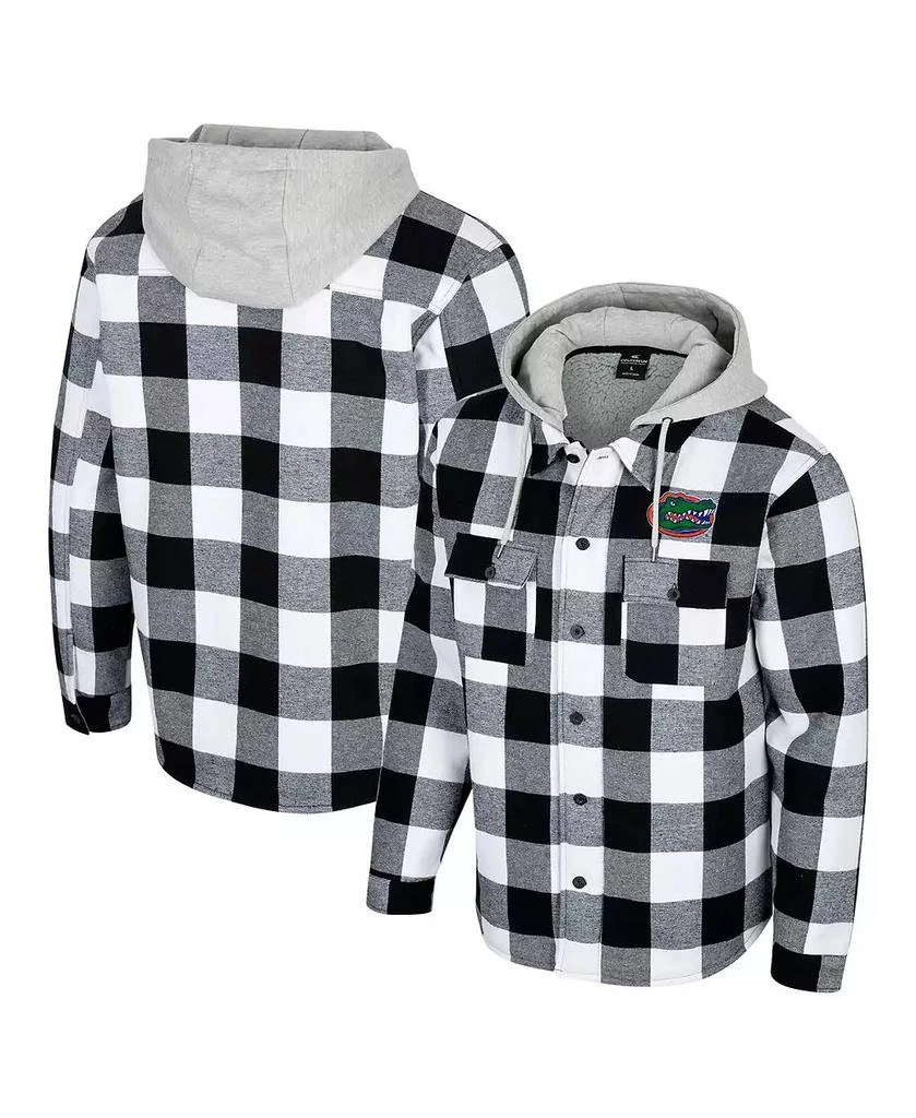 Colosseum Men's Black/White Florida Gators Buffalo Plaid Full-Zip Jacket 1