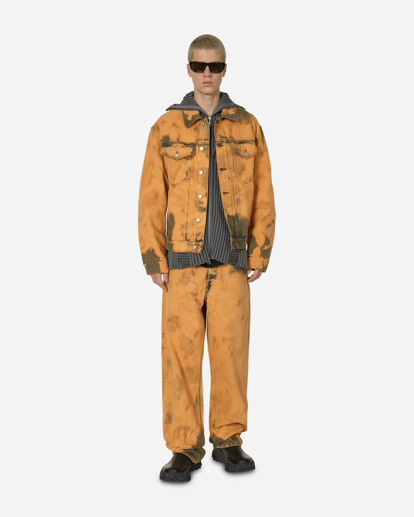 Dries Van Noten Loose Fit Tie-Dye Denim Jacket Light Rust 4