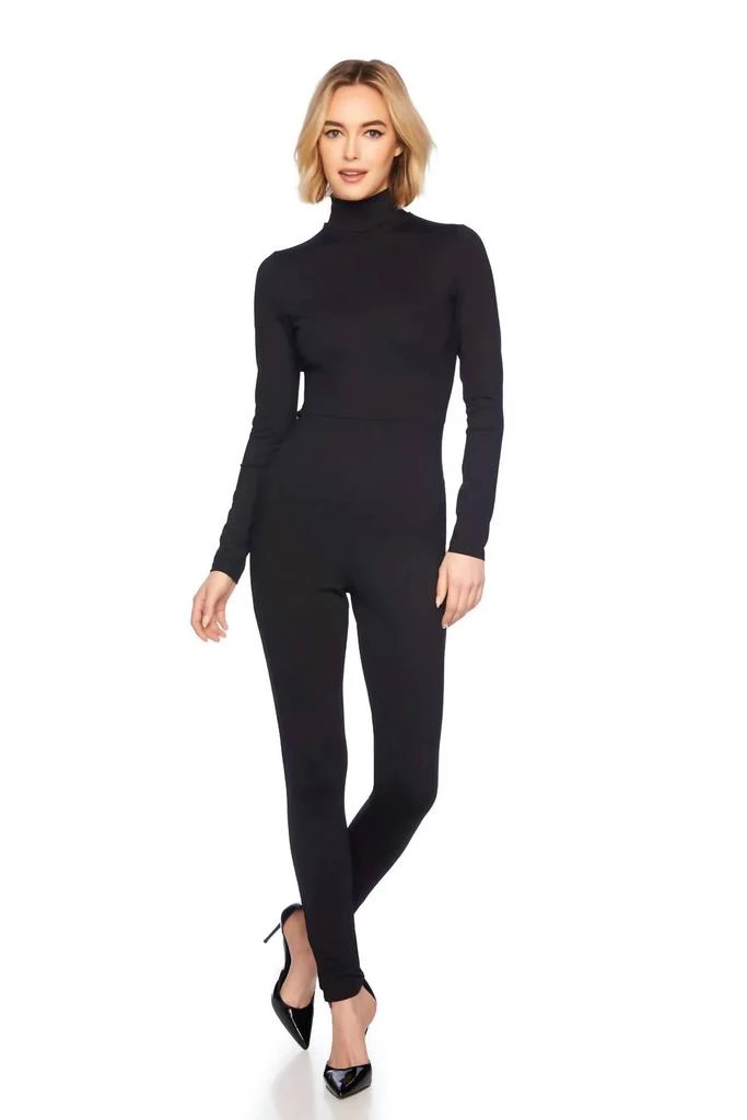 Susana Monaco Susana Monaco - Mock Neck Long Sleeve Jumpsuit 3
