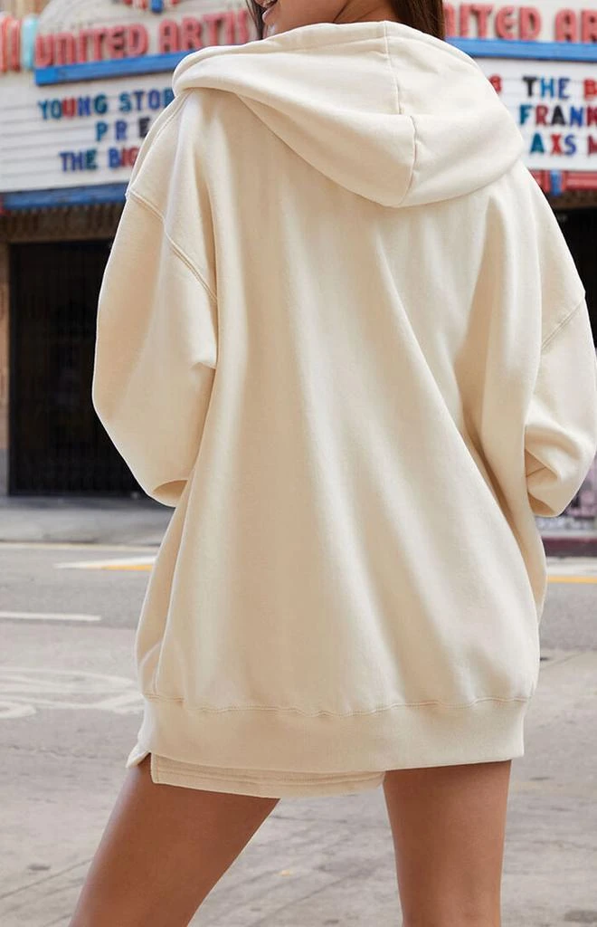 John Galt Off White Full Zip Hoodie 4