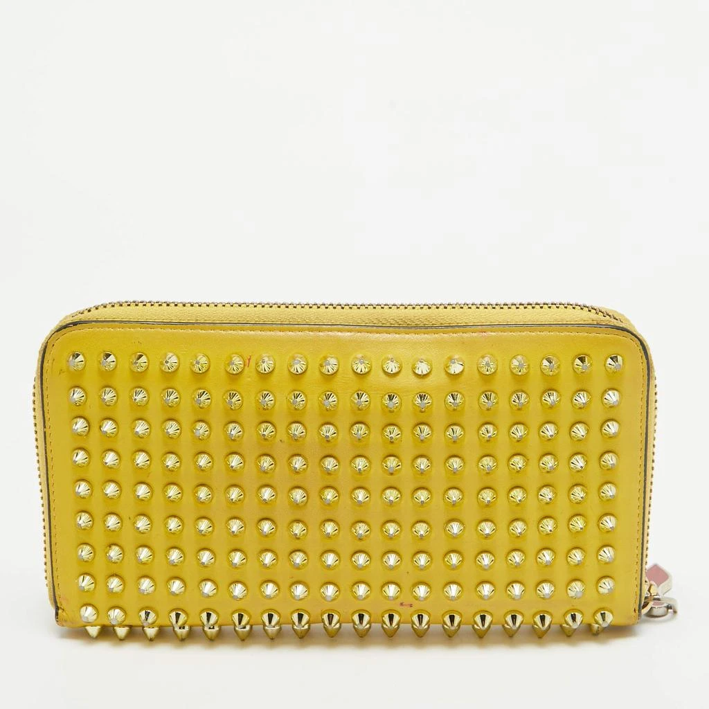 Christian Louboutin Christian Louboutin Yellow Leather Panettone Continental Wallet 4