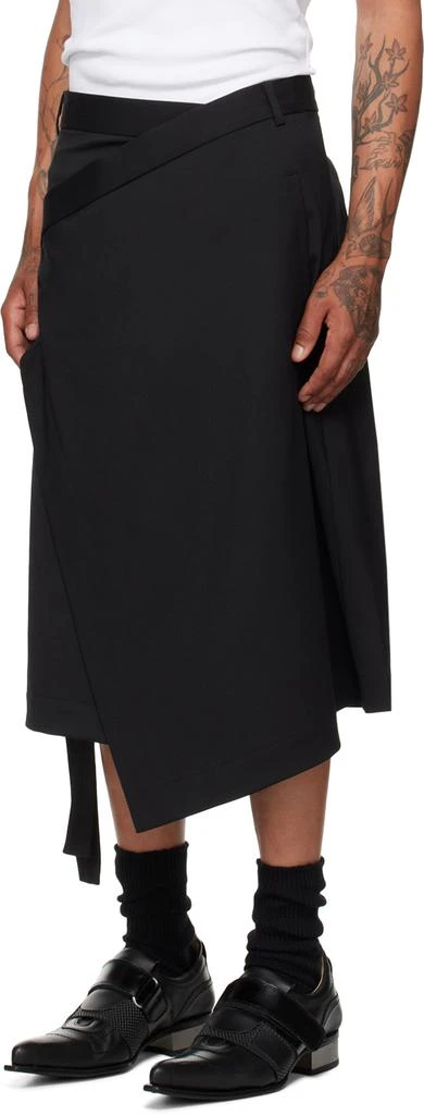 LU'U DAN Black Apron Skirt 4