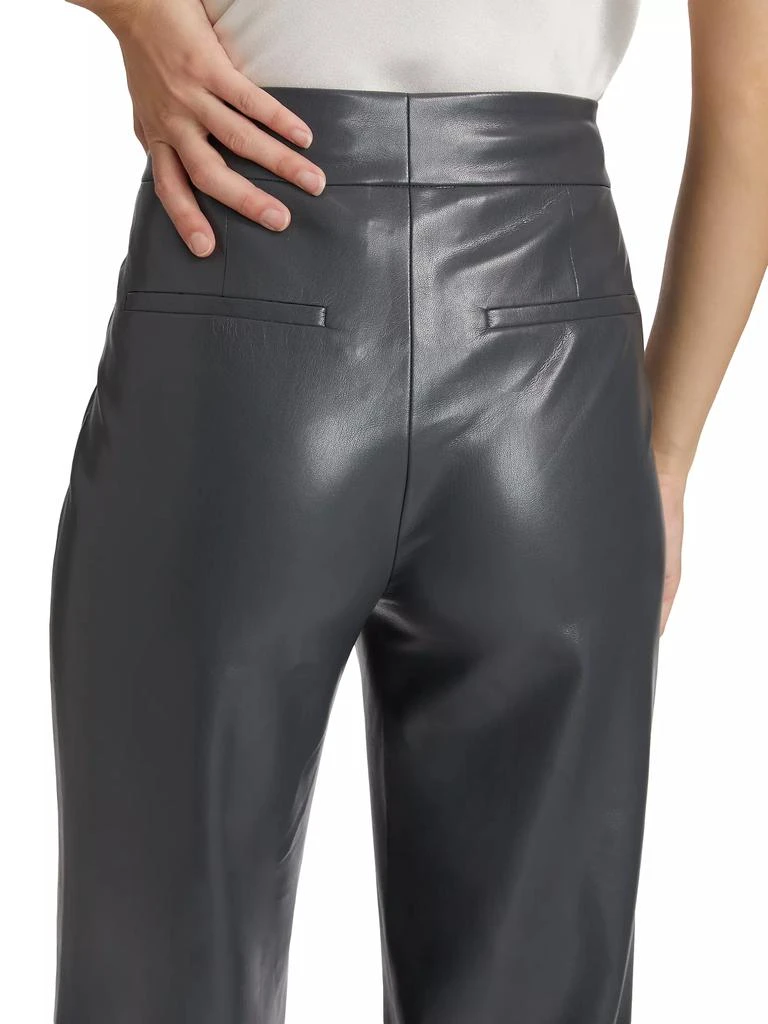 Alice + Olivia Dylan Faux Leather High-Rise Pants 6