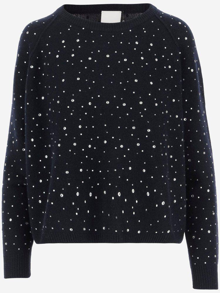 Allude Allude Embellished Pullover Sweater