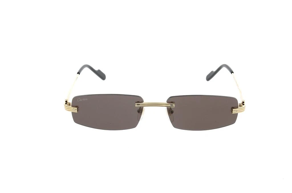 Cartier Cartier Rectangular Rimless Sunglasses 1