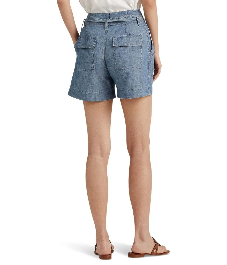 Lauren Ralph Lauren Belted Chambray Shorts 3