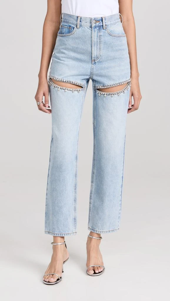 Area Crystal Slit Jeans 6