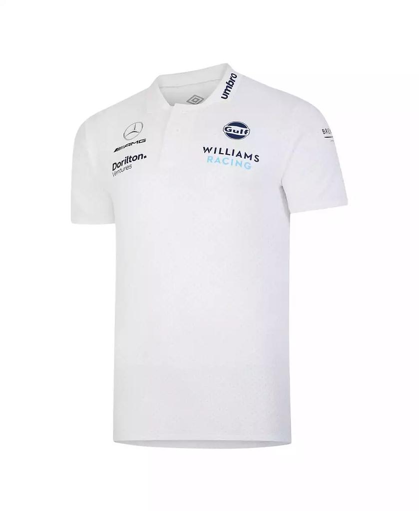 Umbro Men's White Williams Racing CVC Media Polo
