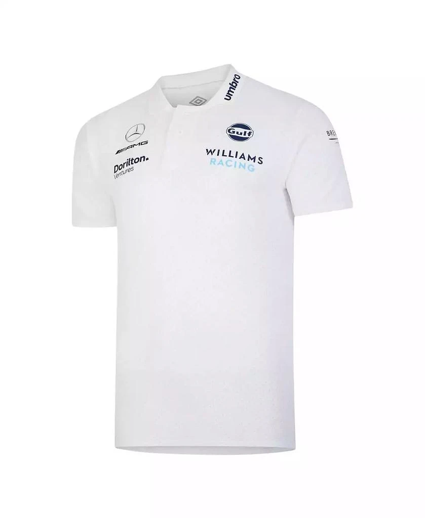 Umbro Men's White Williams Racing CVC Media Polo 2